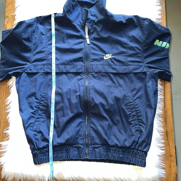 Retro Y2K Nike EEL Korean Pullover Running Windbreaker Women’s Small Blue - Picture 8 of 11